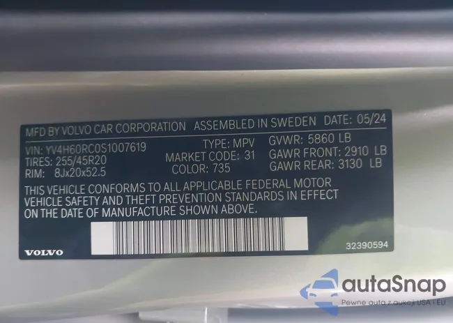 YV4H60RC0S1007619: 43999272