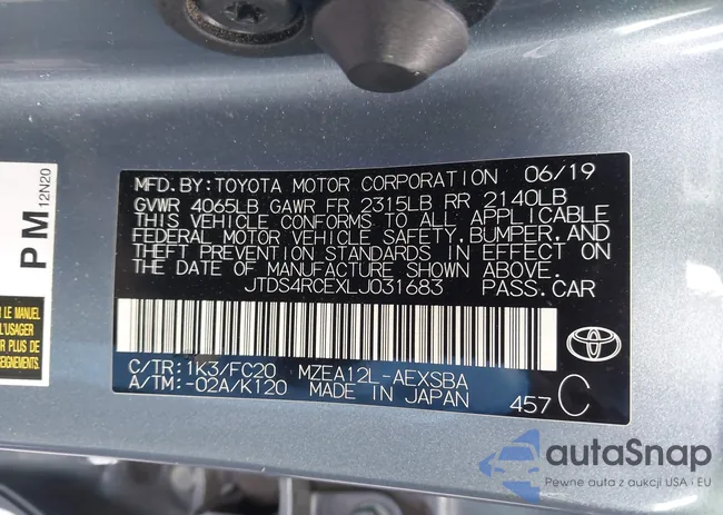 JTDS4RCEXLJ031683: 43999290