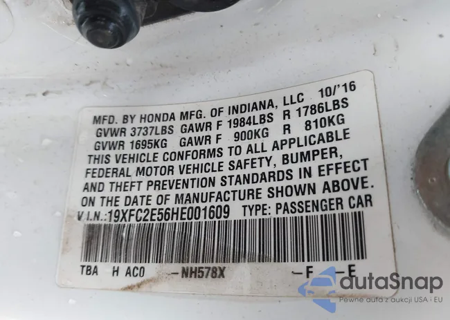 19XFC2E56HE001609: 43999451