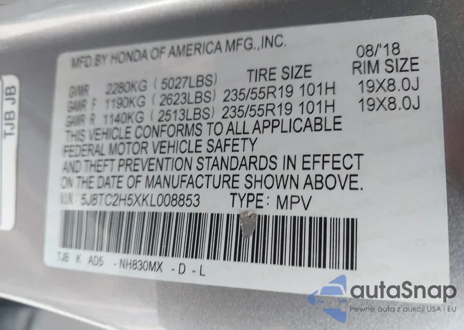 5J8TC2H5XKL008853: 44000787