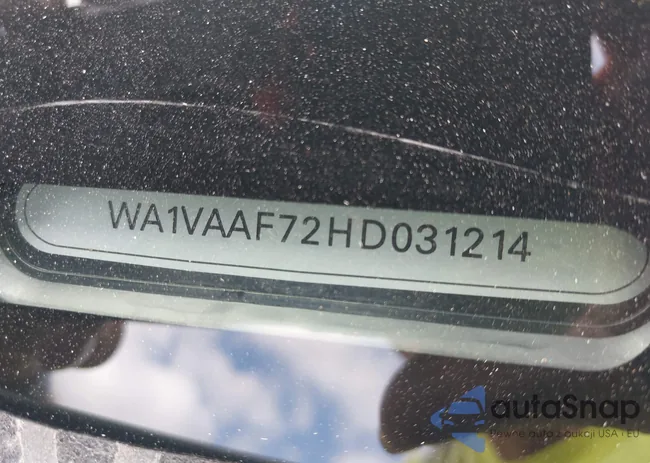 WA1VAAF72HD031214: 44001098