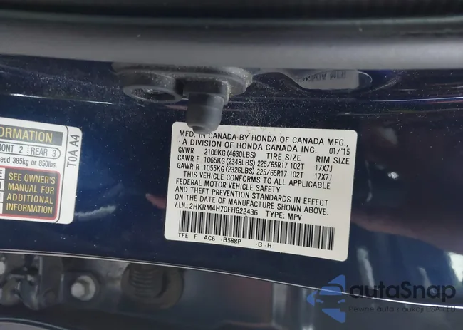 2HKRM4H70FH622436: 44001189