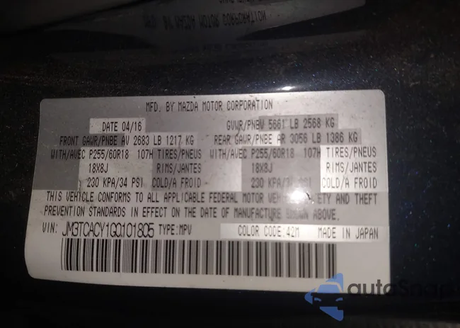 JM3TCACY1G0101805: 44000312