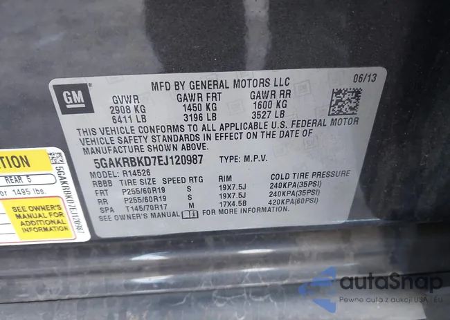 5GAKRBKD7EJ120987: 44000360