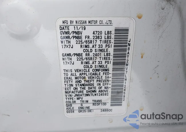 JN8AT2MV7LW124592: 44000381