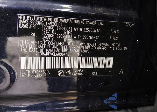 2T3RWRFV6LW096410: 44000404