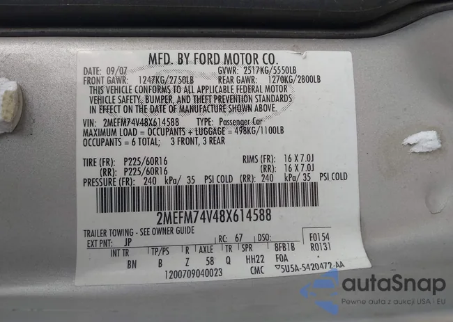 2MEFM74V48X614588: 44000621