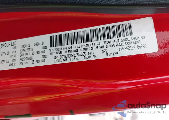 1C4BJWDG8DL701535: 44001709