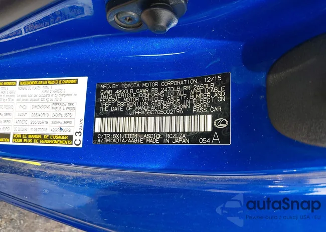 JTHHA5BC7G5002196: 44001717