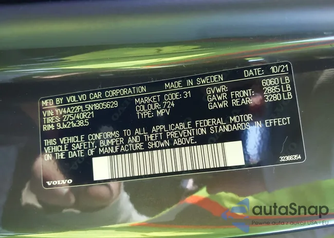 YV4A22PL5N1805629: 44001755