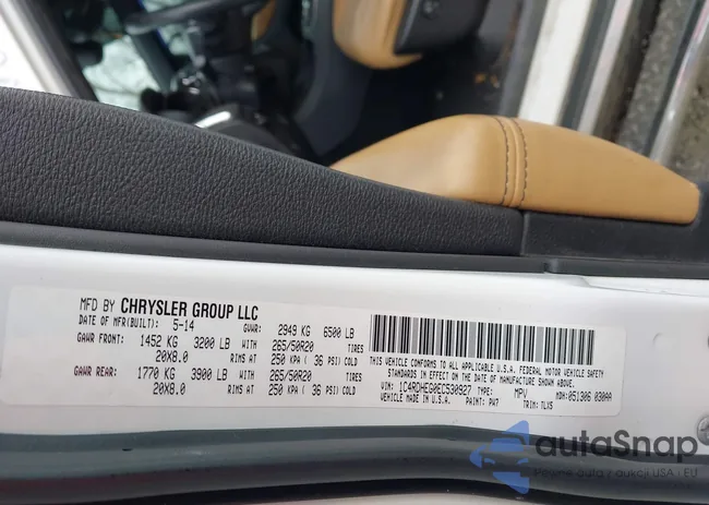 1C4RDHEG0EC530927: 44001767