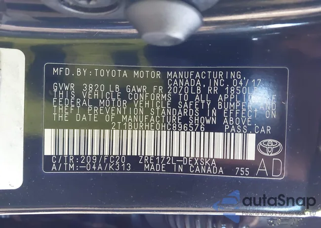 2T1BURHE0HC896576: 44001799