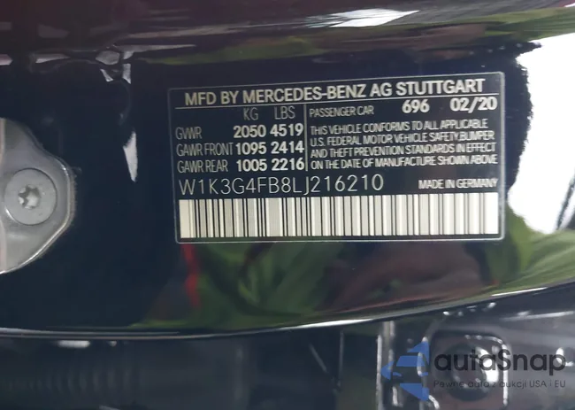 W1K3G4FB8LJ216210: 44001880