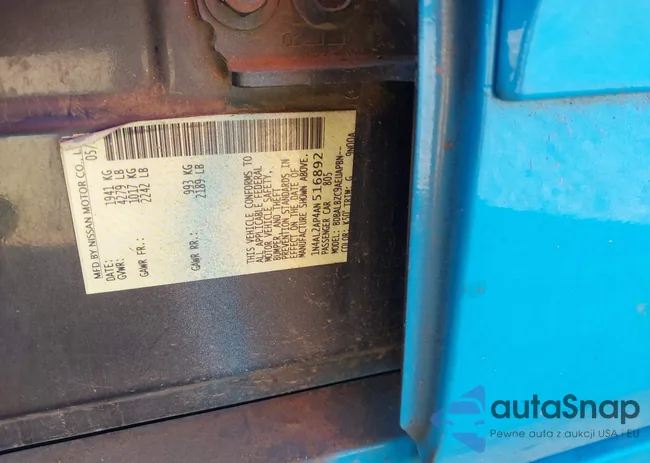 1N4AL2AP4AN516892: 44001912