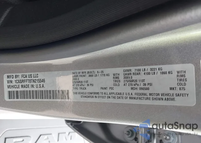 1C6SRFFT8TN215546: 44001990