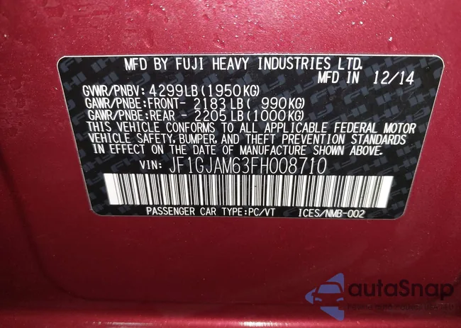 JF1GJAM63FH008710: 44002118