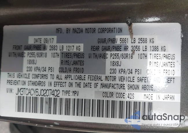 JM3TCACY6J0207402: 44001501