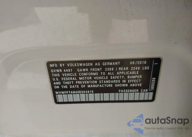 WVWFP7AN4HE504915: 44001507