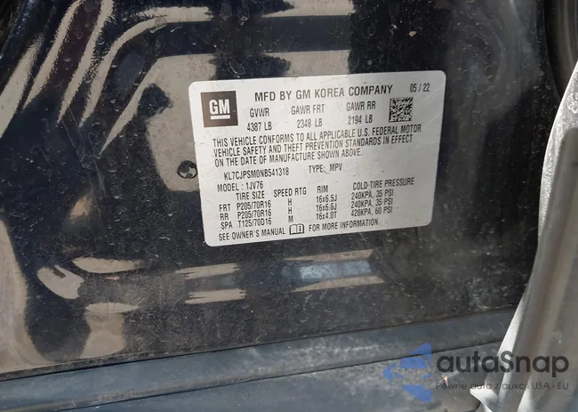 KL7CJPSM0NB541318: 44001574