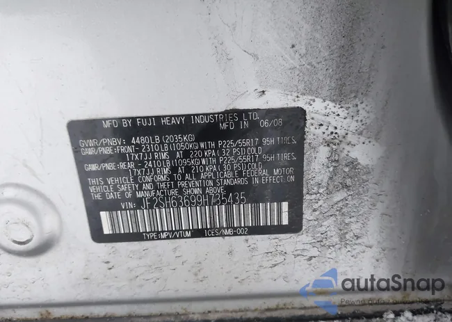 JF2SH63699H735435: 44001586