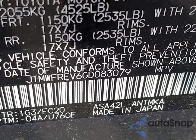 JTMWFREV6GD083079: 44001643