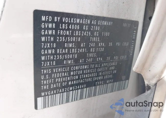 WVGAV7AX2CW534849: 44002784