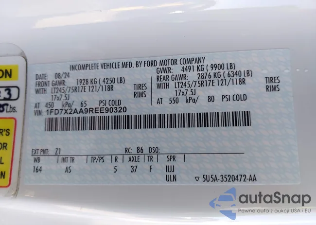 1FD7X2AA9REE90320: 44002995