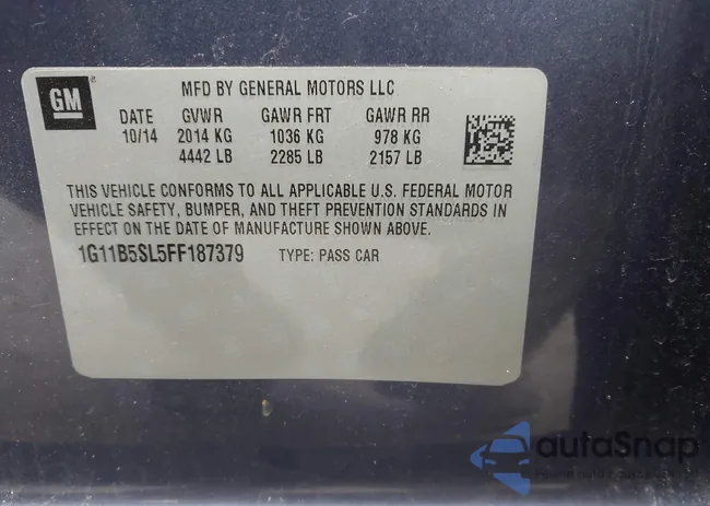 1G11B5SL5FF187379: 44003048