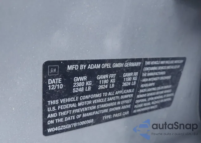 W04GZ5GV7B1090368: 44003054