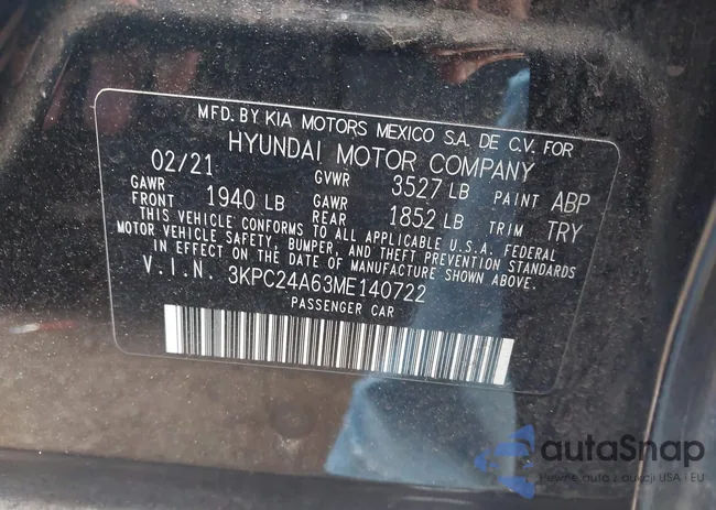 3KPC24A63ME140722: 44003121