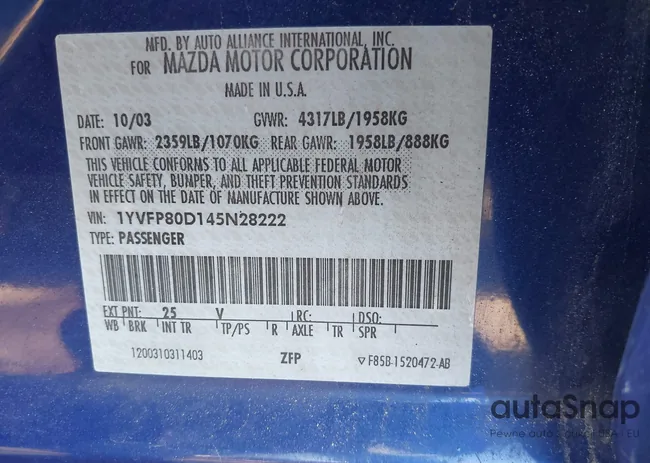 1YVFP80D145N28222: 44002383