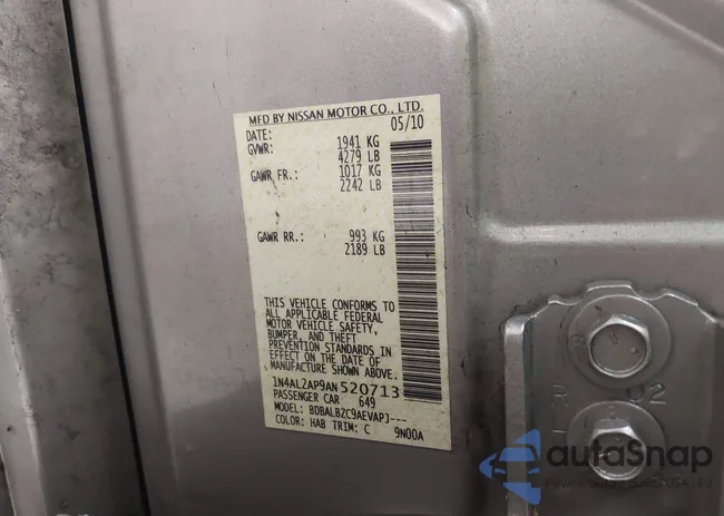 1N4AL2AP9AN520713: 44002514