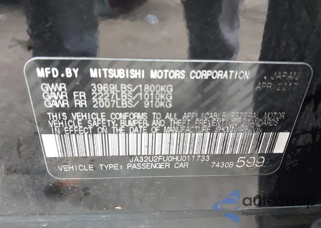 JA32U2FU0HU011733: 44002614