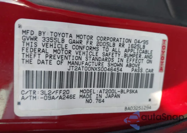 JT2AT00NXS0046454: 44002624