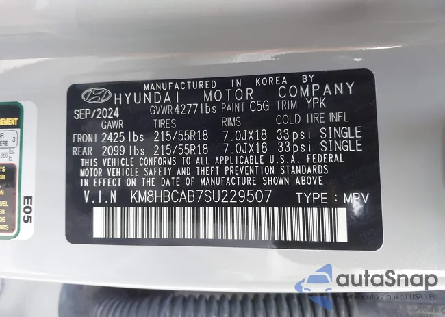 KM8HBCAB7SU229507: 44003649