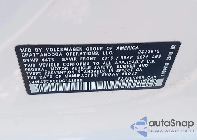 1VWAP7A33DC122869: 44003685