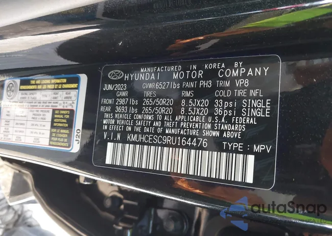 KMUHCESC9RU164476: 44003853