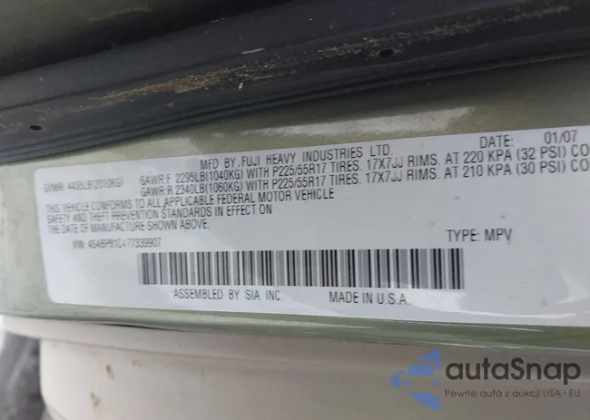 4S4BP61C477339907: 44003861