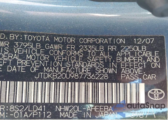 JTDKB20U987736228: 44004045