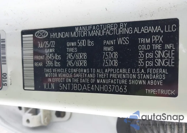 5NTJBDAE4NH037063: 44004229