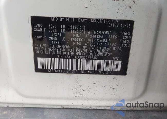 4S4BSAEC8G3273235: 44003366