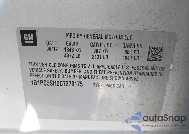 1G1PC5SH5C7370175: 44003478