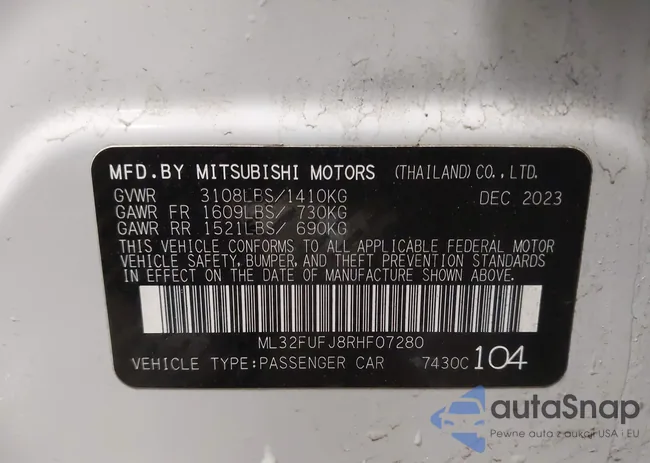 ML32FUFJ8RHF07280: 44003599