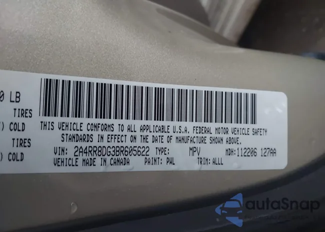 2A4RR8DG3BR605622: 44004716