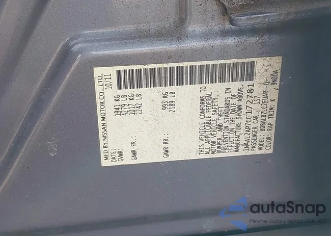 1N4AL2AP7CC172781: 44004746