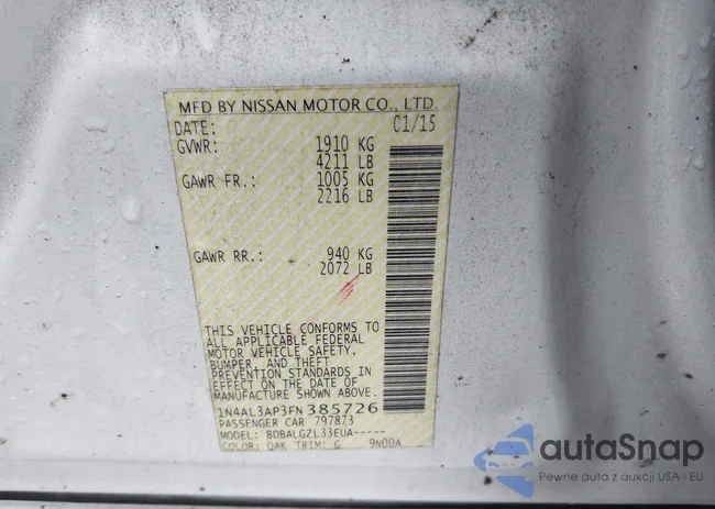 1N4AL3AP3FN385726: 44004773