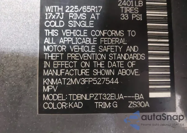 5XYKU4A62DG367330: 44004802