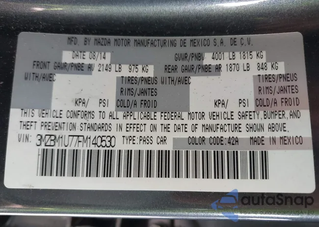 3MZBM1U77FM140530: 44004891