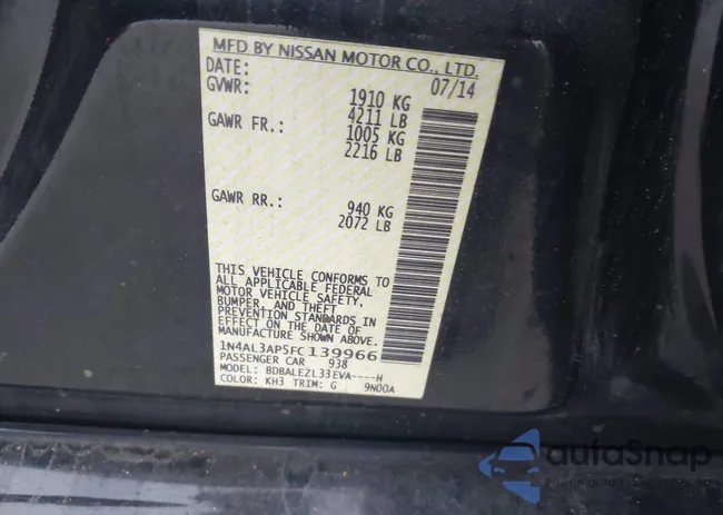 1N4AL3AP5FC139966: 44004899