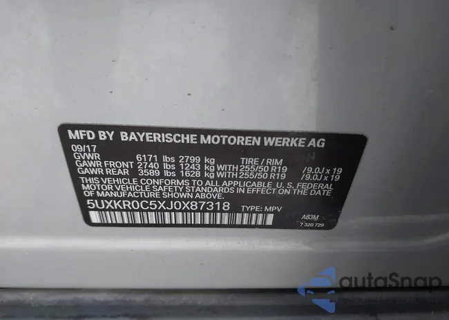 5UXKR0C5XJ0X87318: 44004977